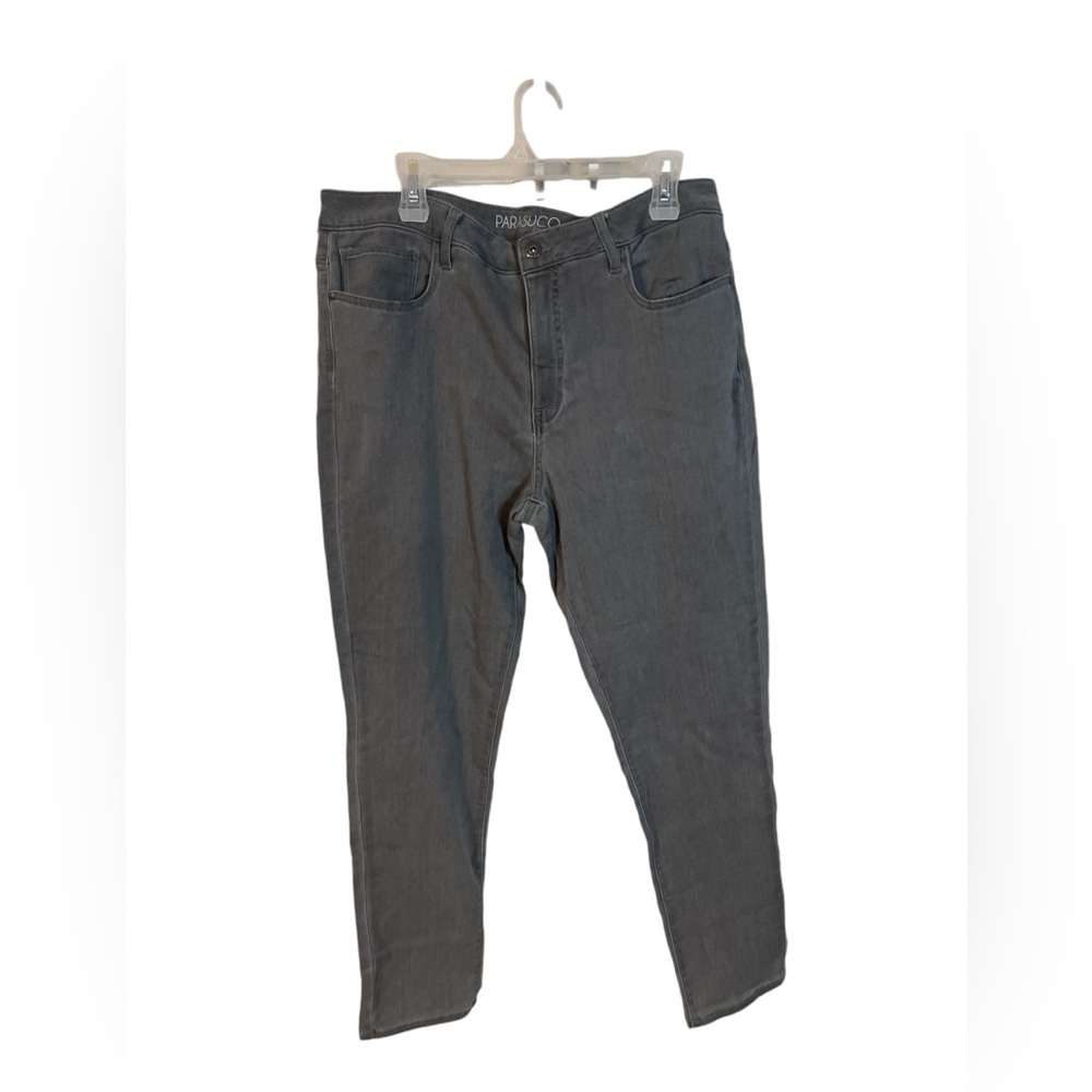A grey pair of Parasuco jeans in size 16. Classic fit